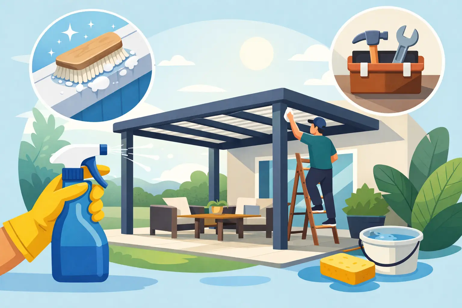 9 Patio Cover Maintenance Tips That Last