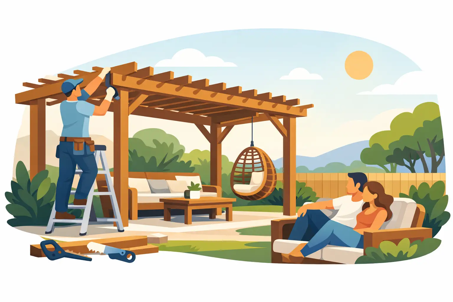 Pergola Builder for Backyard Shade