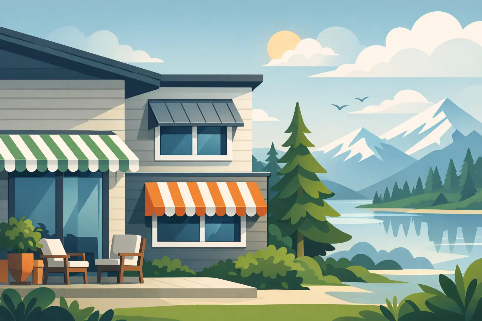 Window Awnings That Work in the Northwest